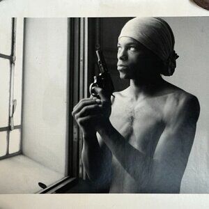 Fine Art Photograph Silver Gelatin Print Janine Gordon Signed 20x24" B/W Gangs